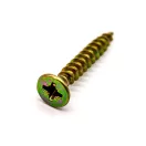 Zapustená hlava skrutka do drevotriesky PZ, žltá 3,5 x 40 mm