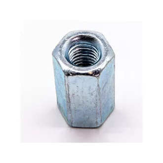 Predlžovacia matica DIN 6334, pozinkovaná M6 x 18 mm