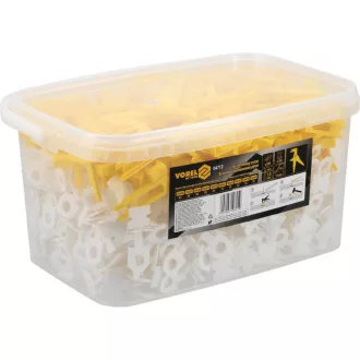   VOREL Sada pre rovnomerné pokládanie dlažby 1 mm (700 podložky + 200 klince+ kliešte)