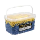 VOREL Sada na vyrovnávanie dlažby 2 mm (700 podložiek + 200 klinov + kliešte)