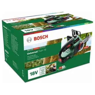   BOSCH Akumulátorová reťazová píla UniversalChain 18 (1 x 2,5 Ah akumulátor + nabíjačka)