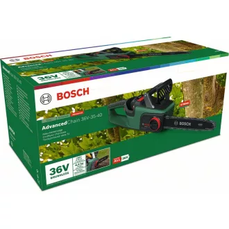   BOSCH Akumulátorová reťazová píla AdvancedChain 36V-35-30 (1 x 2,0 Ah akumulátor + nabíjačka)