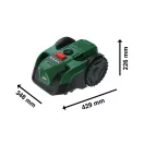 BOSCH Akumulátorová robotická kosačka VISIMOW18V-100 (bez akumulátora a nabíjačky) pre plochu 100 m²