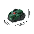 BOSCH Akumulátorová robotická kosačka VISIMOW18V-100 (1 x 4,0 Ah akumulátor a nabíjačka) pre 100 m²