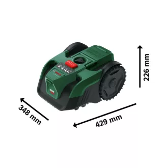   BOSCH Akumulátorová robotická kosačka VISIMOW18V-100 (1 x 4,0 Ah akumulátor a nabíjačka) pre 100 m²