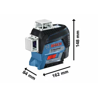   Linkový laser BOSCH GLL 3-80 C (1 x 2,0 Ah batéria) + držiak BM 1 + L-Boxx 136