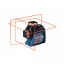 BOSCH Samonivelačný 3 x 360° čiary laser červený GLL 3-80 v kufri IP54