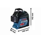 BOSCH Samonivelačný 3 x 360° čiary laser červený GLL 3-80 v kufri IP54