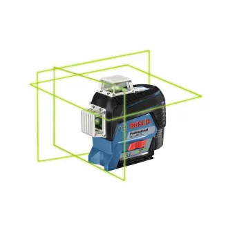  BOSCH GLL 3-80 CG zelený čiarový laser (bez batérie a nabíjačky) v L-Boxx