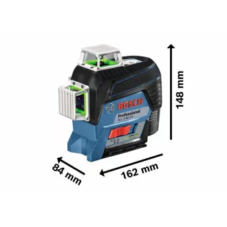   BOSCH GLL 3-80 CG zelený čiarový laser (bez batérie a nabíjačky) v L-Boxx