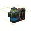 BOSCH Akumulátorový línií laser GLL 18V-120-33 CG v L-BOXX 136 (1 x 4,0 Ah batéria + rýchla nabíjačka) IP65