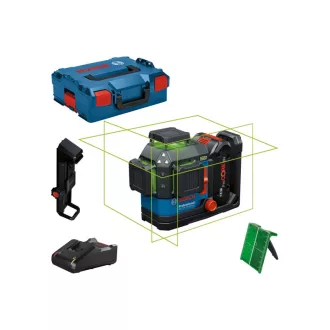   BOSCH Akumulátorový línií laser GLL 18V-120-33 CG v L-BOXX 136 (1 x 4,0 Ah batéria + rýchla nabíjačka) IP65