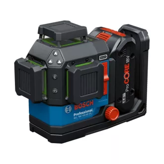  BOSCH Akumulátorový línií laser GLL 18V-120-33 CG v L-BOXX 136 (1 x 4,0 Ah batéria + rýchla nabíjačka) IP65
