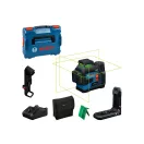 BOSCH Kombinovaný laser na batérie GLL 12V-100-33 CG IP 65 (1 x 2,0 Ah batéria+nabíjačka+LB10 držiak) v L-BOXX 136