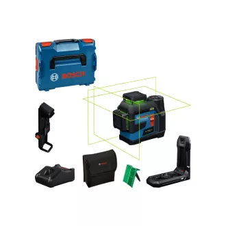   BOSCH Kombinovaný laser na batérie GLL 12V-100-33 CG IP 65 (1 x 2,0 Ah batéria+nabíjačka+LB10 držiak) v L-BOXX 136