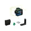 BOSCH Krížový laser 3 x 360° zelený GLL 80-33CG + držiak LB10 + USB-C kábel IP65