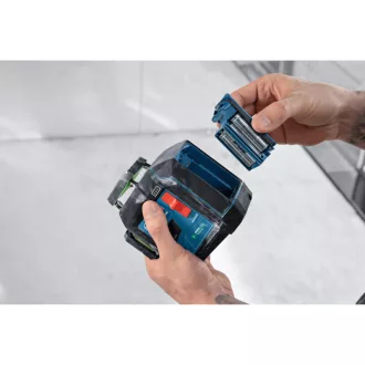   BOSCH Krížový laser 3 x 360° zelený GLL 80-33CG + držiak LB10 + USB-C kábel IP65
