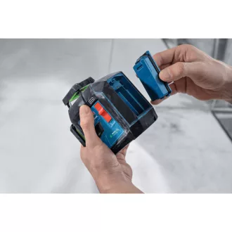   BOSCH Krížový laser 3 x 360° zelený GLL 80-33CG + držiak LB10 + USB-C kábel IP65