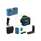 BOSCH Krížový zelený laser GLL 80-33CG v kufríku (1 x 3,0 Ah akumulátor + USB-C kábel) IP65