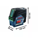 BOSCH GCL 2-50 CG zelený Kombinovaný laser (bez batérie a nabíjačky) + BM 3 Držiak na stenu + L-Boxx 136