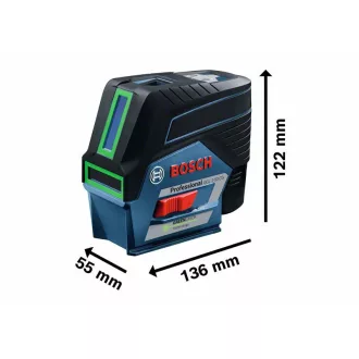  BOSCH GCL 2-50 CG zelený Kombinovaný laser (bez batérie a nabíjačky) + BM 3 Držiak na stenu + L-Boxx 136