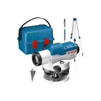   BOSCH Optický nivelák GOL 26 D + statív BT 160 + meracia latka GR 500 + kufor IP 54