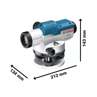   BOSCH Optický nivelák GOL 32 D + statív BT 160 + meracia latka GR 500 IP54