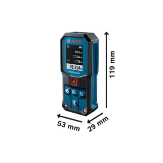   BOSCH Laserový diaľkomer 0,05 – 40 m (červený) GLM 40-31 IP65