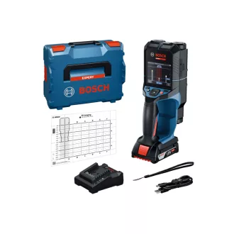   BOSCH EXPERT 3D Skenér stien D-tect 18V-200-17C v L-BOXX (1x2,0 Ah akumulátor + nabíjačka) (hĺbka 200 mm)