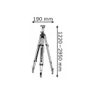 BOSCH statívový laserový stojan do 122-295 cm s 5/8" montážnym závitom BT 300 HD