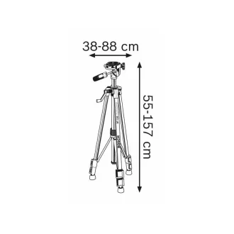   BOSCH statívový laserový stojan do 55-157 cm s 1/4" montážnym závitom BT 150