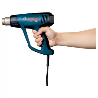   BOSCH Tepelná pištoľ s LCD displejom GHG 23-66 v L-BOXX + súprava trysiek / 2300 W