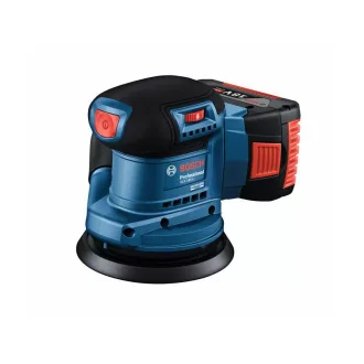   BOSCH Akumulátorová vibračná brúska 125 mm GEX 185-LI v kartónovej krabici (bez batérie a nabíjačky)