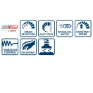 BOSCH Akumulátorová vibračná brúska 125 mm GEX 185-LI v kartónovej krabici (bez batérie a nabíjačky)