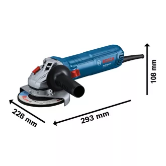   BOSCH Uhlová brúska 125 mm GWS 12-125 s aretačným spínačom / 1200 W