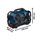 BOSCH Rádio/batéria na nabíjanie 12V / 18V GPB 18VH-6 SRC (DAB+, Bluetooth, FM a AUX) IP 54