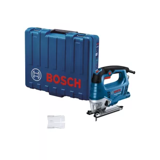   Priamočiara píla BOSCH GST 750 so strmeňovou rukoväťou, trans. krajčírka. v puzdre / 520 W