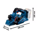 BOSCH Akumulátorový hoblík GHO 185-LI (bez akumulátora a nabíjačky)