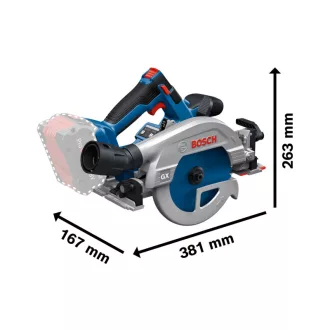   BOSCH Akumulátorová kruhová píla GKS 18V-57-2 GX L-BOXX 238 (bez akumulátora a nabíjačky)