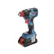 BOSCH GDX 18V-200 C Akumulátorový rázový uťahovák (2 x 5,0 Ah batérie) v L-Boxx