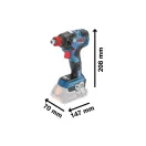 Akumulátorový rázový uťahovák BOSCH GDX 18V-200 C (bez batérie a nabíjačky)