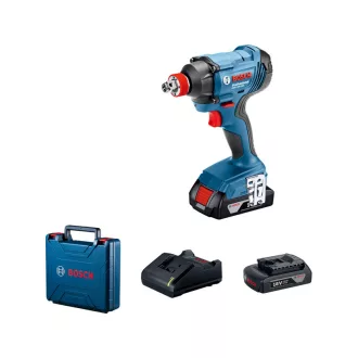   BOSCH Akumulátorový rázový uťahovák GDX 180-LI v kufri (2 x 2,0 Ah batérie + rýchlonabíjačka)