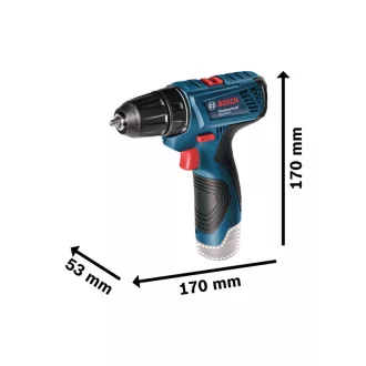   BOSCH Aku skrutkovač GSR 120-LI (2 x 2,0 Ah akumulátor + nabíjačka) v kufri