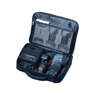   BOSCH Aku skrutkovač GSR 12V-30 v taške + sady príslušenstva (2 x 2,0 Ah batéria + rýchlonabíjačka)