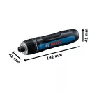 BOSCH GO Akumulátorový skrutkovač (s káblom USB-C) + 8-dielna sada bitov
