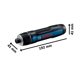   BOSCH GO Akumulátorový skrutkovač (s káblom USB-C) + 8-dielna sada bitov