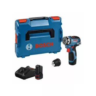   BOSCH Aku skrutkovač GSR 12V-35 FC v L-boxx (2 x 3,0 Ah batérie + rýchlonabíjačka)