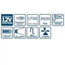 BOSCH Aku skrutkovač GSR 12V-35 FC v L-boxx (2 x 3,0 Ah batérie + rýchlonabíjačka)