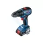 BOSCH Akumulátorový vŕtací skrutkovač GSR 18V-50 v kufri L (2 x 2,0 Ah batéria + nabíjačka)