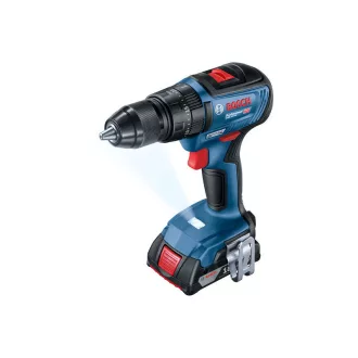   BOSCH Akumulátorová príklepová vŕtačka GSB 18V-50 v kartónovej krabici (bez batérie a nabíjačky)